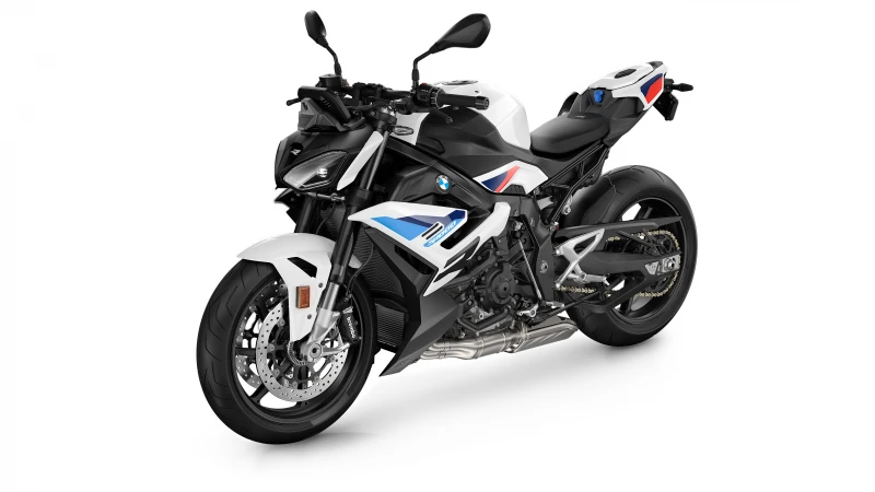 BMW S 1000 R M Motorsport package, White background, 2024, 4K wallpaper