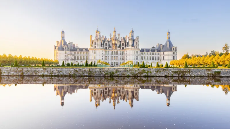Chambord Castle, France, Ancient architecture, Loire Valley, 5K wallpaper