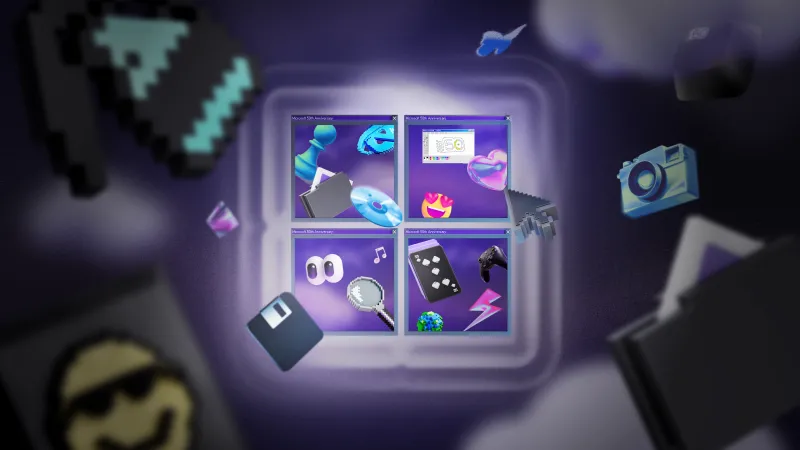 Microsoft Windows wallpaper, Retro Nostalgic, 50th Anniversary