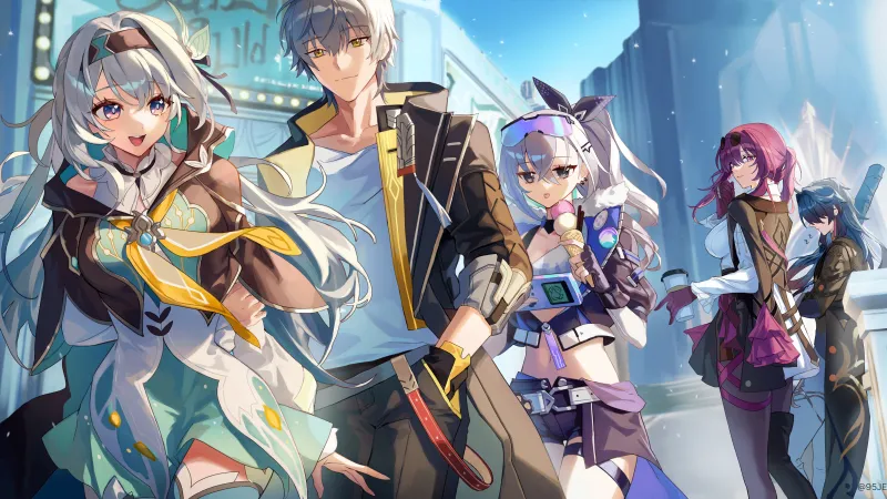 Honkai: Star Rail Character art, 5K wallpaper, Firefly (Honkai: Star Rail), Kafka, Caelus