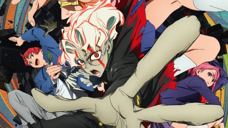 Dandadan Character art, Anime series, Momo (Dandadan), Aira (Dandadan), Okarun (Dandadan)