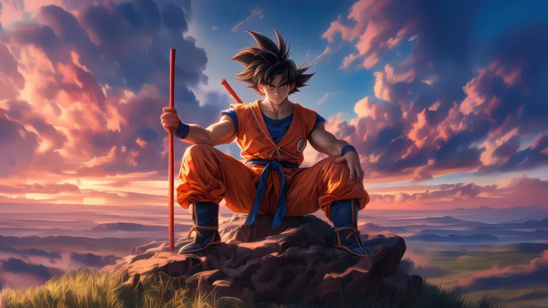 Goku Power Pole, Dragon Ball, 5K wallpaper