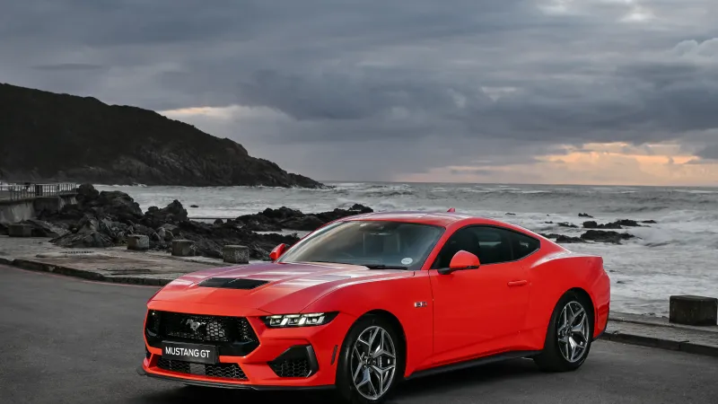 Red Ford Mustang GT