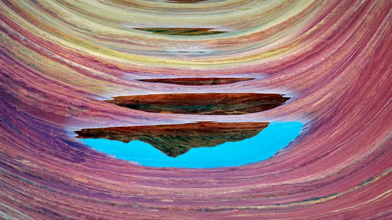 The Wave sandstone, Coyote Buttes Arizona, 5K wallpaper