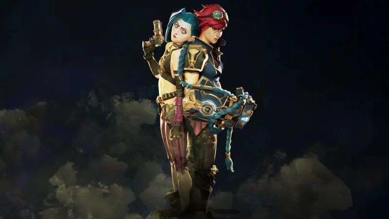 Jinx, Vi (Arcane), 5K wallpaper, Arcane: League of Legends