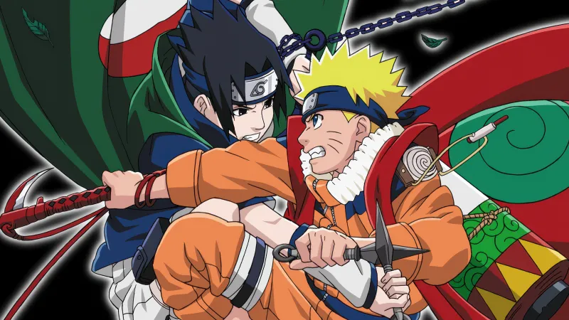 Sasuke vs Naruto Uzumaki, Naruto 4K wallpaper, Sasuke Uchiha, Naruto Uzumaki