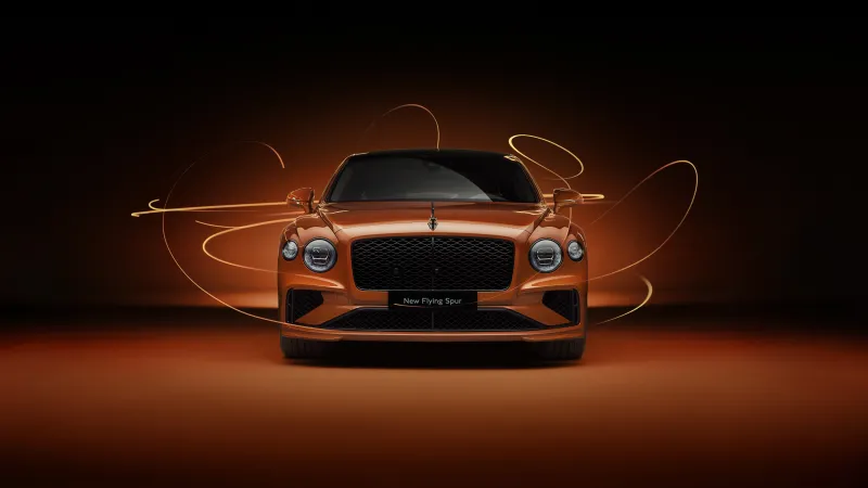 Bentley Flying Spur, Dark aesthetic wallpaper 4K