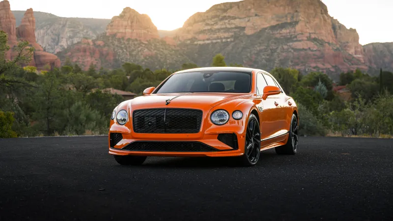 Bentley Flying Spur Speed, 8K background