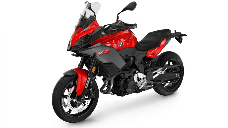 BMW F 900 XR wallpaper, Red sport tourer, White background, 2025