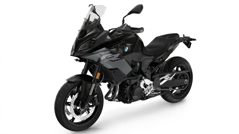 BMW F 900 XR Triple Black, Black adventure bike, White background, 2025, 4K wallpaper