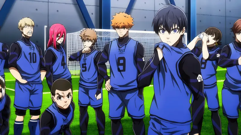 Team Z Ultrawide 4K wallpaper, Yoichi Isagi, Meguru Bachira, Rensuke Kunigami, Hyoma Chigiri, Gin Gagamaru, Jingo Raichi, Gurimu Igarashi, Wataru Kuon, Asahi Naruhaya, Yudai Imamura, Okuhito Iemon