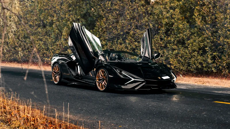 Lamborghini Sián Roadster, 5K wallpaper