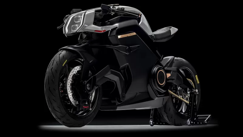Arc Vector, Electric bikes, Cafe racer, Future bikes, Black background, 5K, 8K