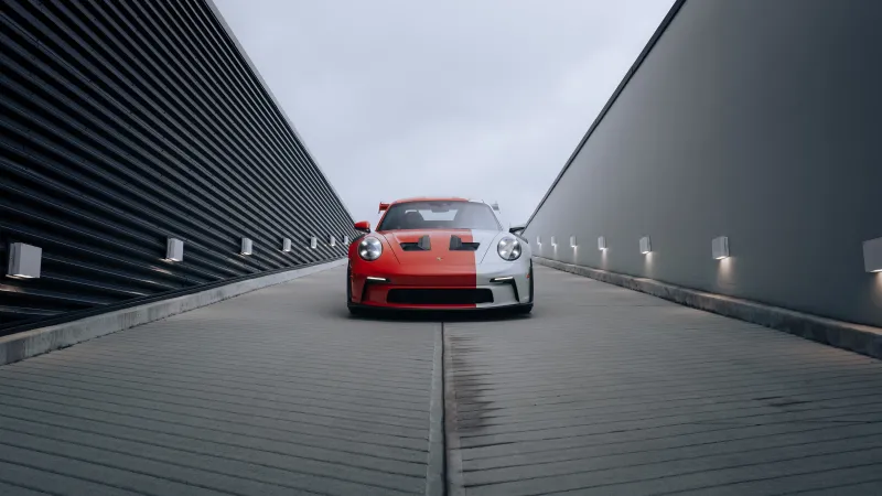 PECTO Porsche 911 GT3 RS, 8K wallpaper