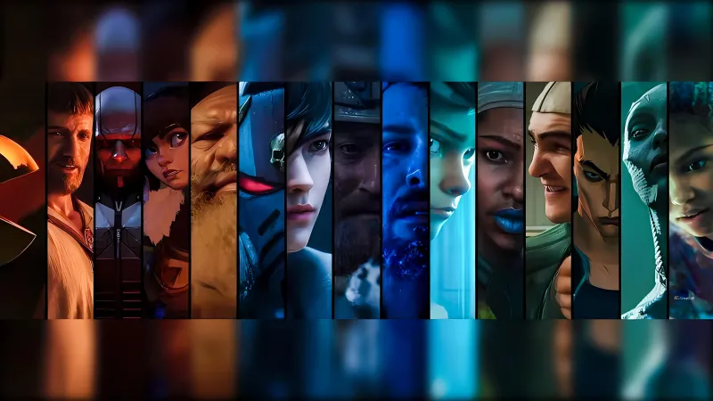 Secret Level, Character art, Amazon Original Series, Faces, 4K wallpaper