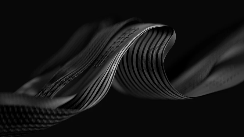 Windows 11 Abstract, Dark background 4K