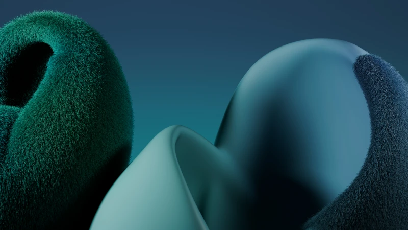 Windows 11 Fluidic, Teal abstract