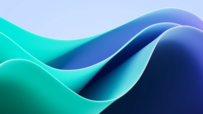 Windows 11 Wallpaper, Waves, Light Mode