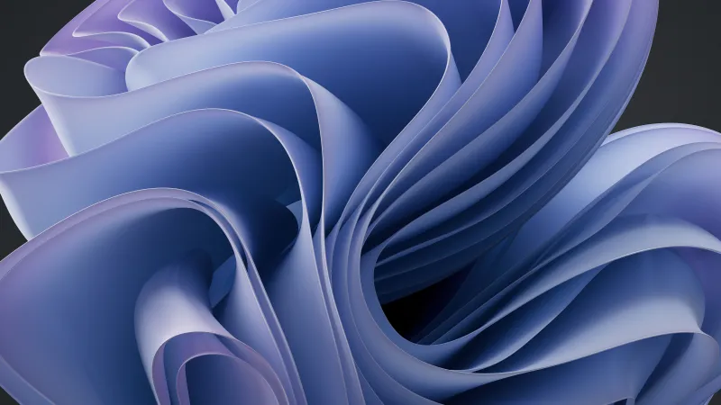 Windows 11 Blue purple abstract, 8K wallpaper
