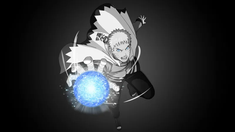 Naruto Rasengan Naruto Uzumaki, Dark theme background