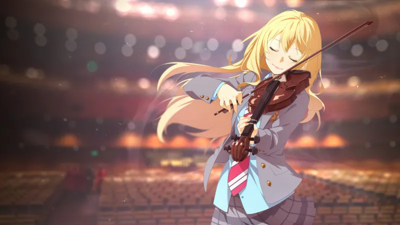 Kaori Miyazono wallpaper, Your Lie in April