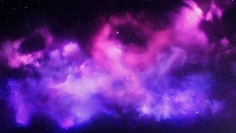 Purple supernova clouds, Pink nebula, Deep space, 5K wallpaper