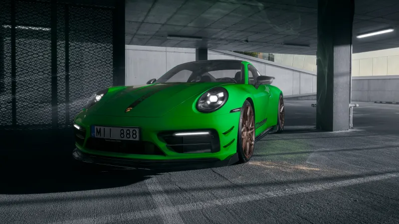 Green Porsche 911 Carrera T Wallpaper, Luxury Sports Cars, Supercars