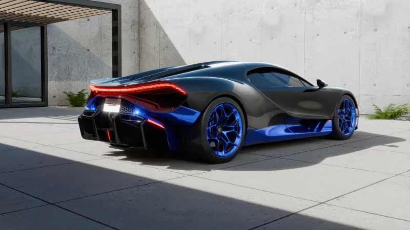 Blue Bugatti Tourbillon