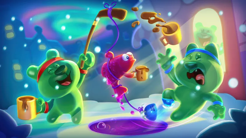 Candy Crush Soda Saga wallpaper, Gummy bears, Hot chocolate, Game poster