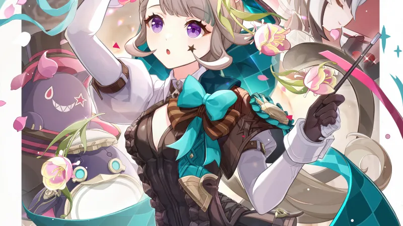 Lynette, Genshin Impact, 5K wallpaper