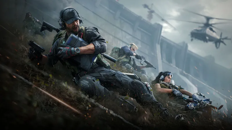 Delta Force wallpaper, Operators, Helicopter, Dam assault