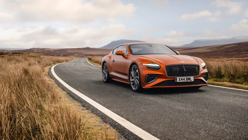 Bentley Continental GT Speed Orange Flame Satin, 8K wallpaper