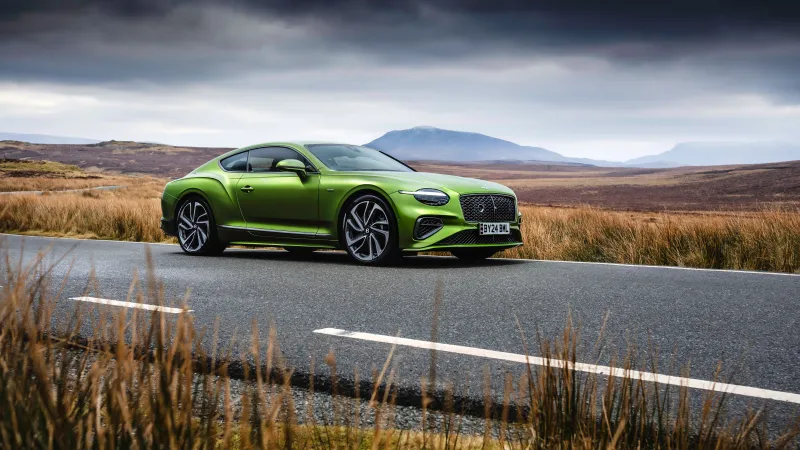 Bentley Continental GT Speed Lime Green, 8K wallpaper