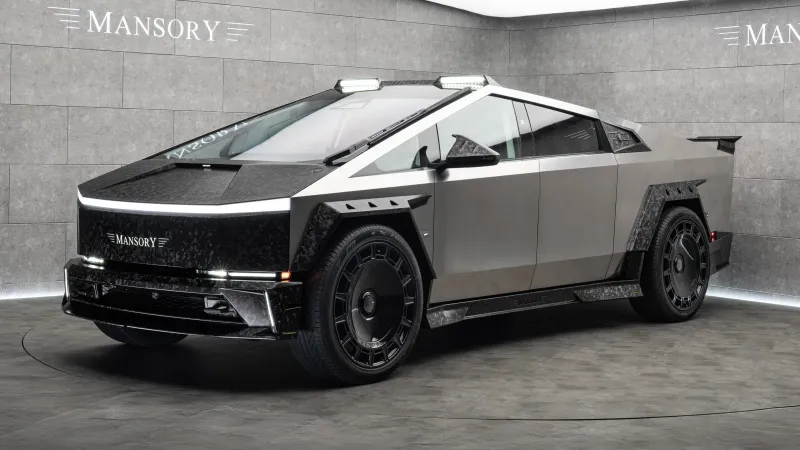 Mansory Elongation, Tesla Cybertruck, Forged carbon, 8K wallpaper