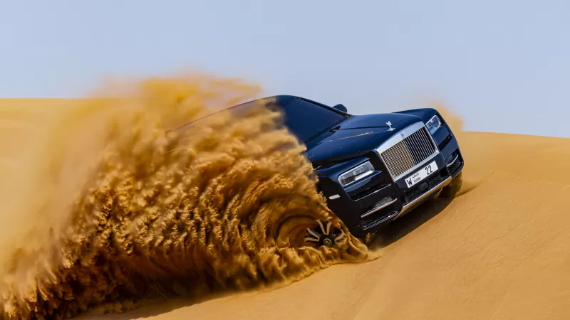 Rolls-Royce Cullinan, Desert, Off-roading, Adventure, 2020, 5K