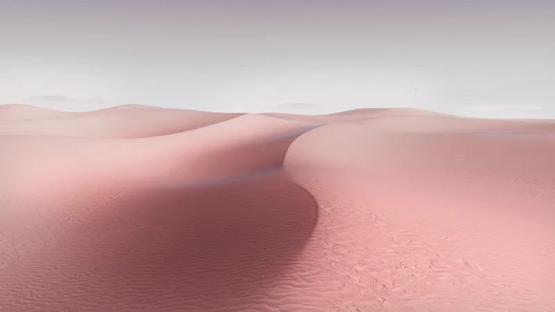 Pink sand dunes wallpaper, Minimalist desert, Pastel