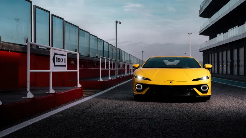Lamborghini Temerario Race track, 5K wallpaper