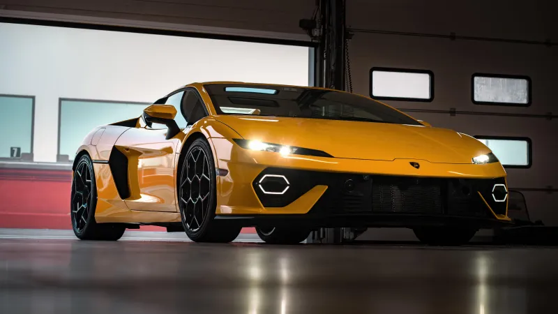 Lamborghini Temerario Red Zone, 5K background