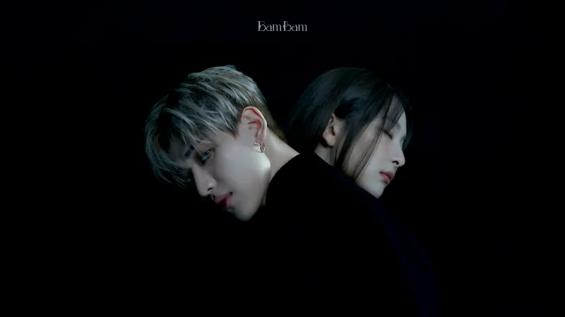 BamBam Who Are You Feat. SEULGI of Red Velvet, Black background 5K