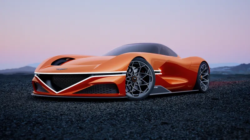 Genesis X Gran Racer Vision Gran Turismo Concept, Ultrawide 8K wallpaper