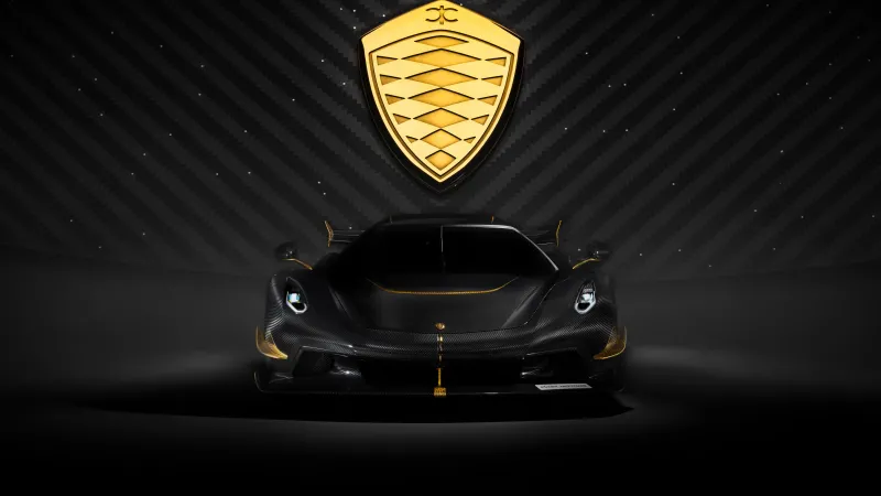 Koenigsegg Jesko Odin, Dark aesthetic wallpaper 8K, Carbon Fiber