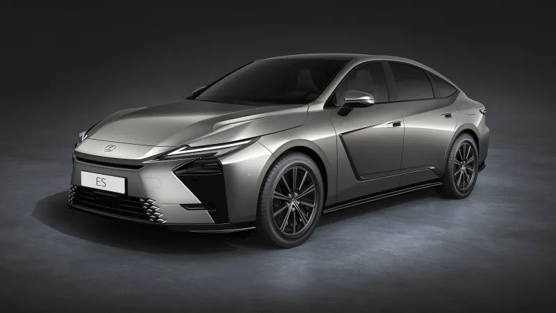 Lexus ES wallpaper, Grey sedan, Dark studio, 2025, 8K