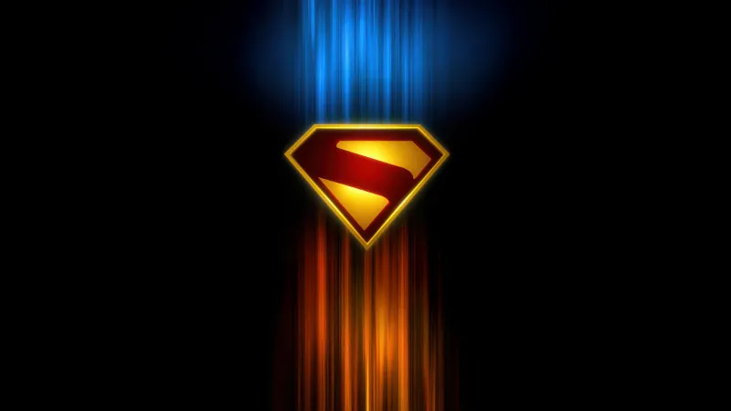 Superman wallpaper, New Logo, 5K, Dark Background