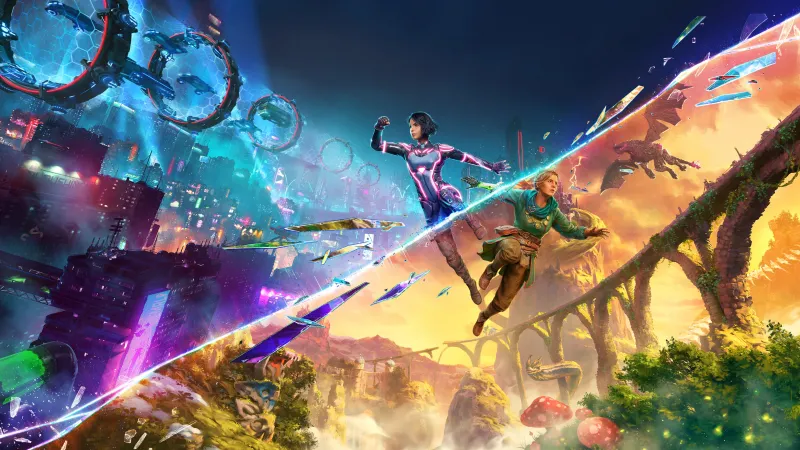 Split Fiction, Mio, Zoe, Sci-fi and fantasy, Colorful, 4K wallpaper