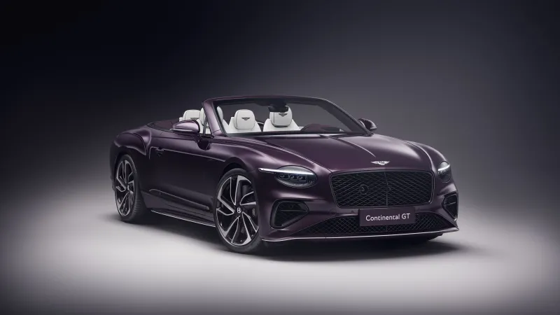 2025 Bentley Continental GT Mulliner Convertible, 8K wallpaper
