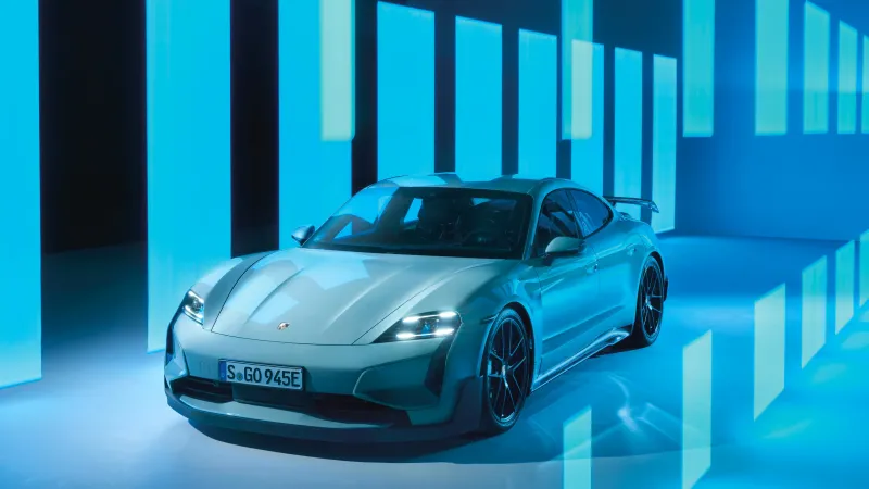Porsche Taycan Turbo GT Weissach package, 5K wallpaper