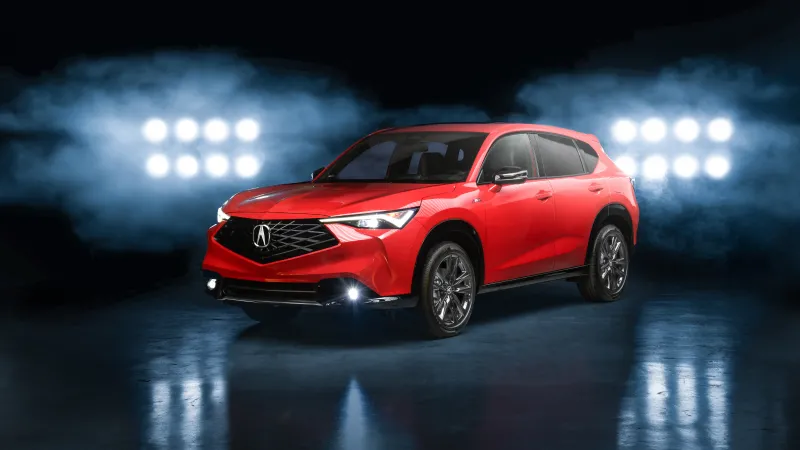 Acura ADX, Red SUV, Studio lights, 2025, 8K wallpaper