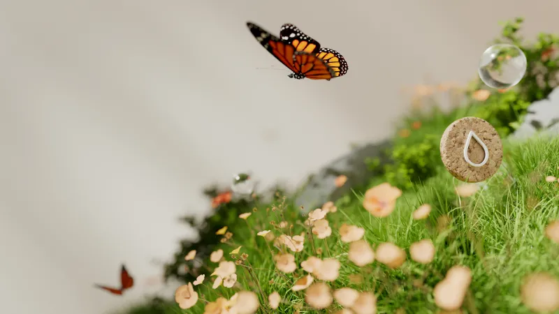 Monarch Butterfly Wallpaper, Macro Photography, Ethereal Landscape