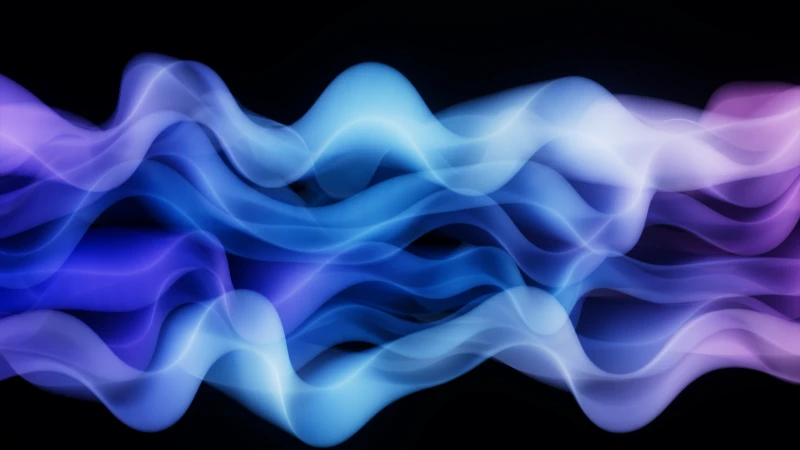Abstract Waves Wallpaper, Fluid Gradient, Microsoft Design
