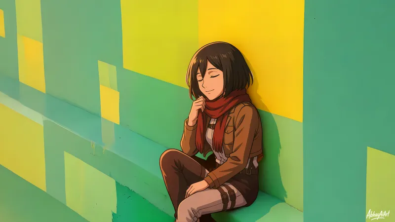 Mikasa Ackerman, 8K wallpaper, Attack on Titan